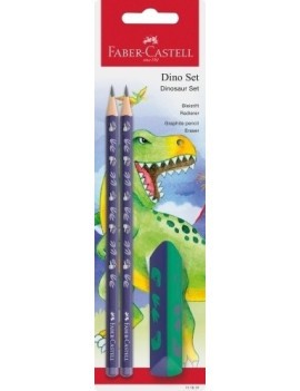 Lapiz faber castell hb dinosaurio  bl.2