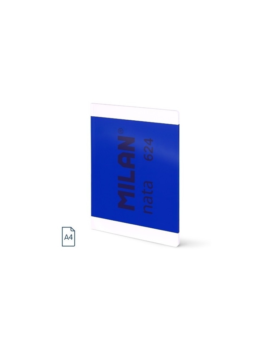 Libreta milan 624 a4 48h hrz. azul