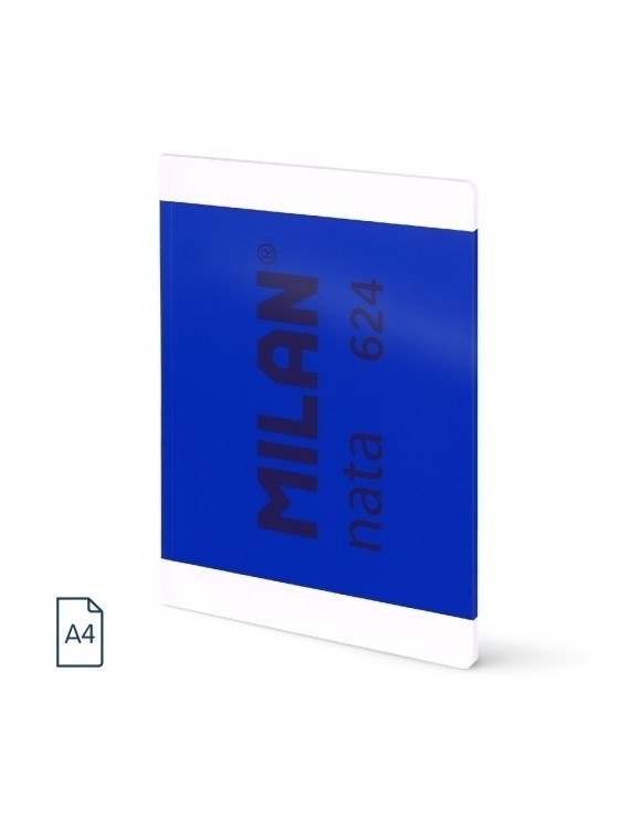 Libreta milan 624 a4 48h hrz. azul