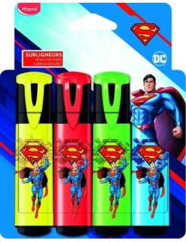 Rotulador  fluor maped superman p/4