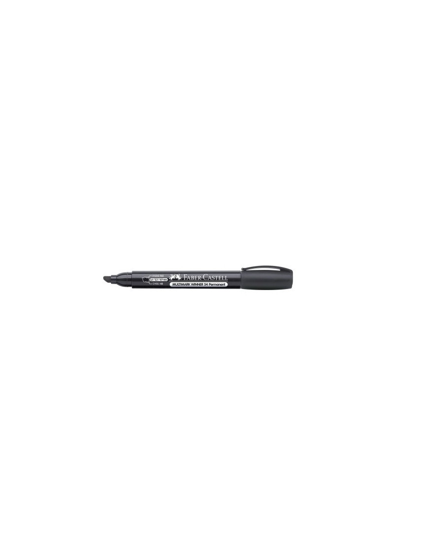 Rotulador faber c/clip bisel.negro