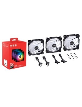 Ventilador xpg vento 120mm negro rgb x3